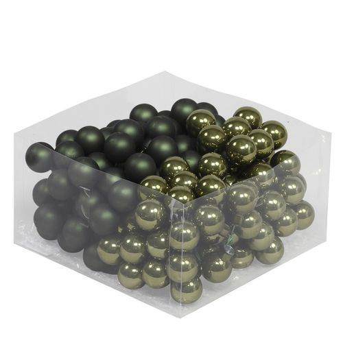 Kugel auf Draht grün mix Pearl D02.5cm x144