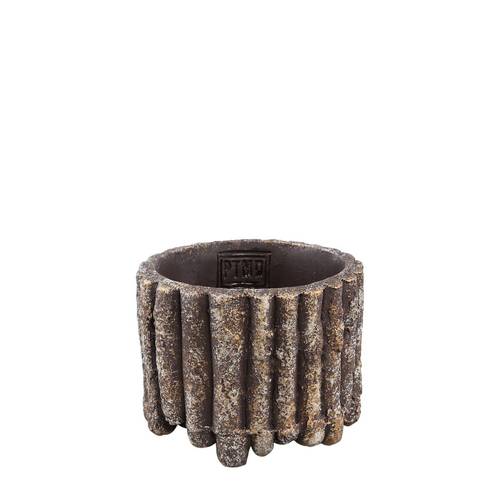 Keramik Übertopf Morganne braun D12cm H09cm