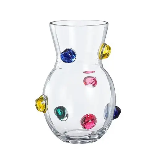 Glas Vase Spots D19cm H24cm