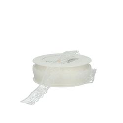 Band Spitze weiss 18mm 18m