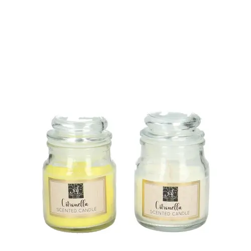 Citronella Kerze im Glas mix D05.5cm H08cm