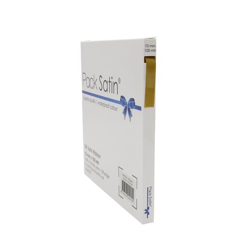 Band Satin gold 10mm 100m