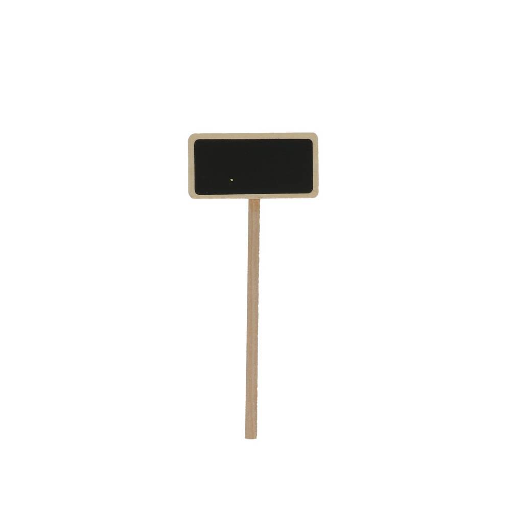 Etikett Holz schwarz D6/3x14cm