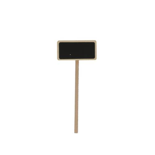 Etikett Holz schwarz D6/3x14cm