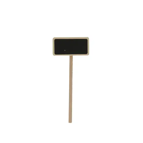 Etikett Holz schwarz D6/3x14cm