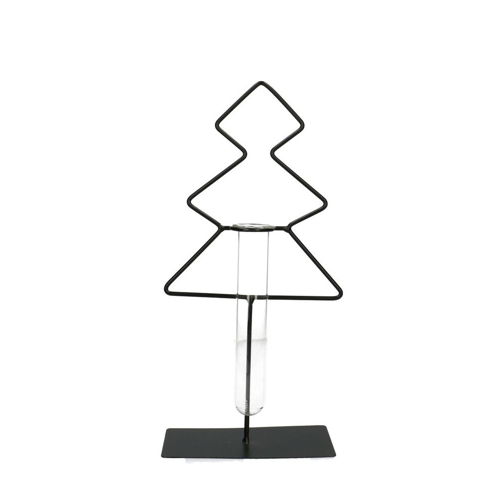 Röhrchen Glas Rahmen Baum D3.5cm H15cm