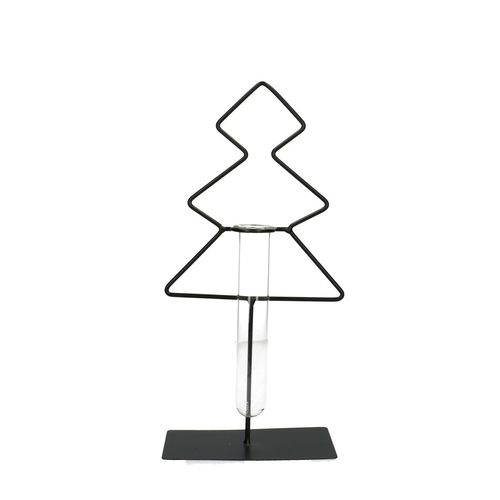 Röhrchen Glas Rahmen Baum D3.5cm H15cm