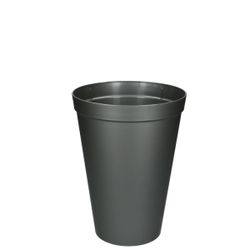 Kunststoff Vase grau D20cm H27cm 5l