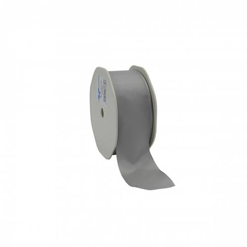 Band Stoff+Draht grau 40mm 20m 