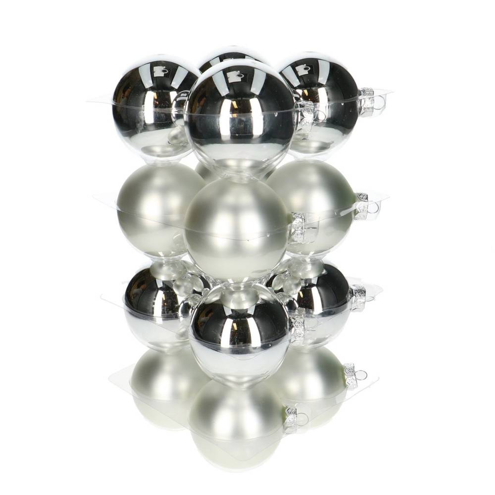 Kugel silber mix D08cm x16