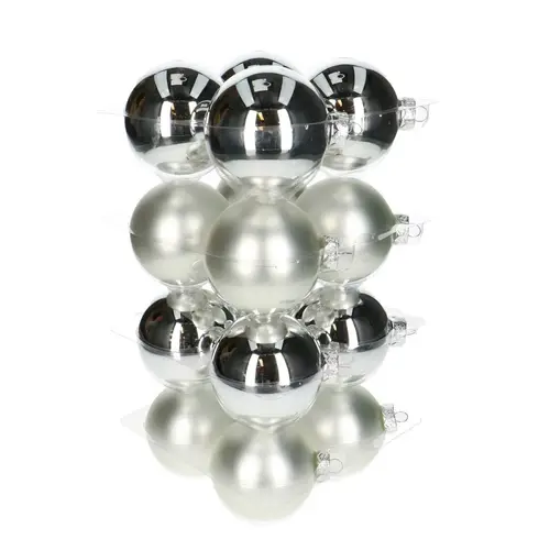 Kugel silber mix D08cm x16