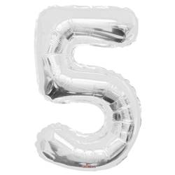 Ballon 5 silber 85cm