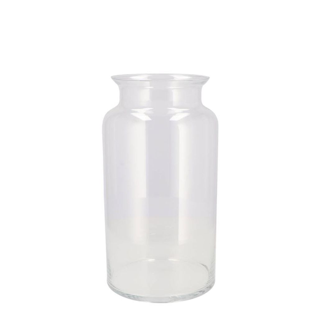 Glas Vase Milchkanne Mouthblown D25cm H19cm