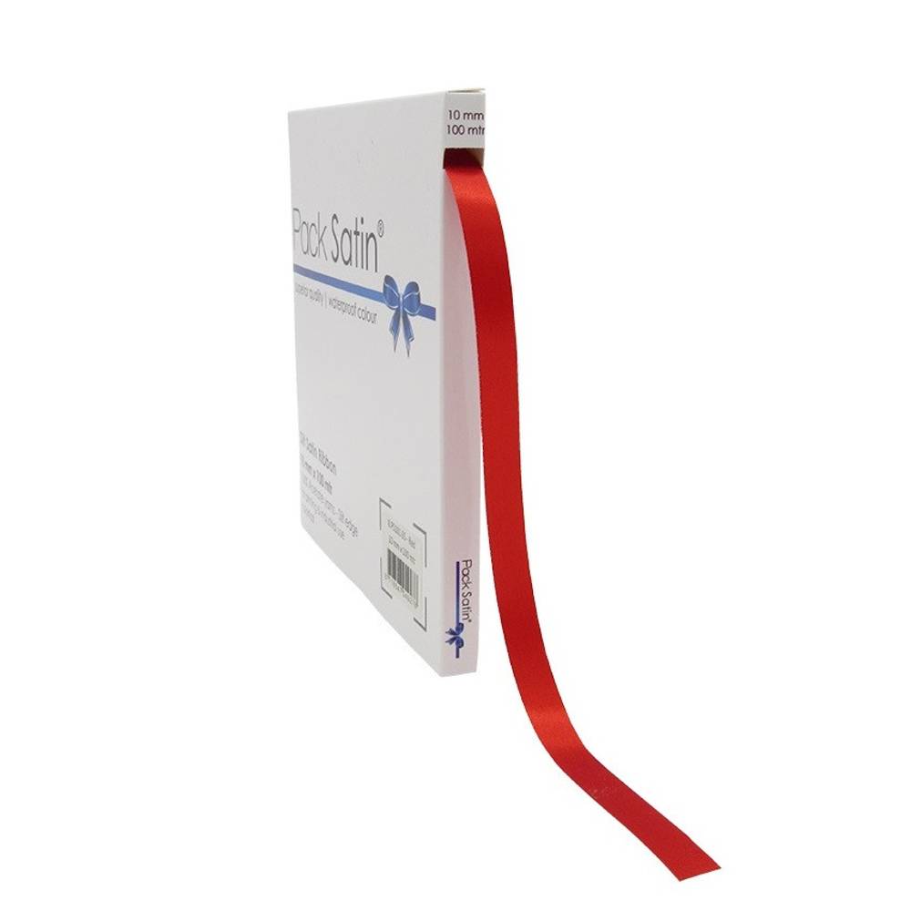 Band Vivant Satin rot 10mm 100m