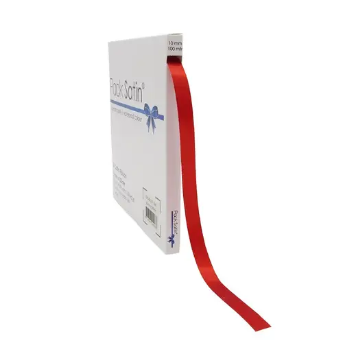 Band Vivant Satin rot 10mm 100m