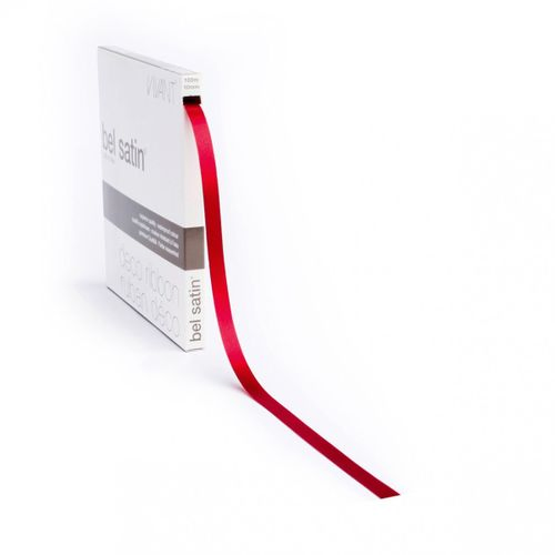 Band Vivant Satin rot 10mm 100m