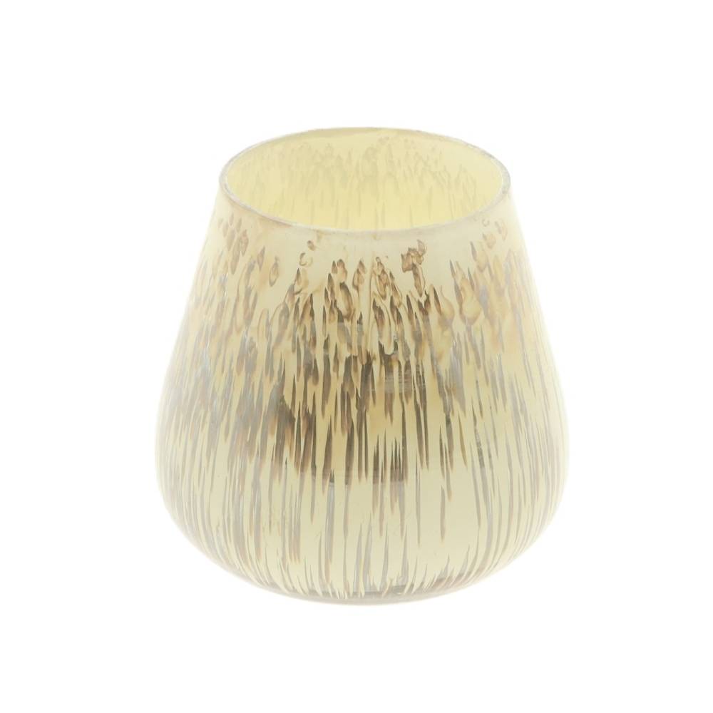 Teelicht Perle creme D14cm H14cm