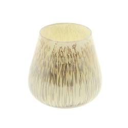 Teelicht Perle creme D14cm H14cm