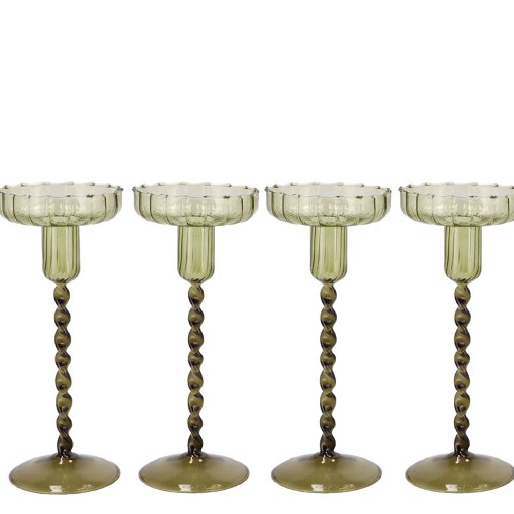 Kerzenständer Jules Summer grün 09x17cm