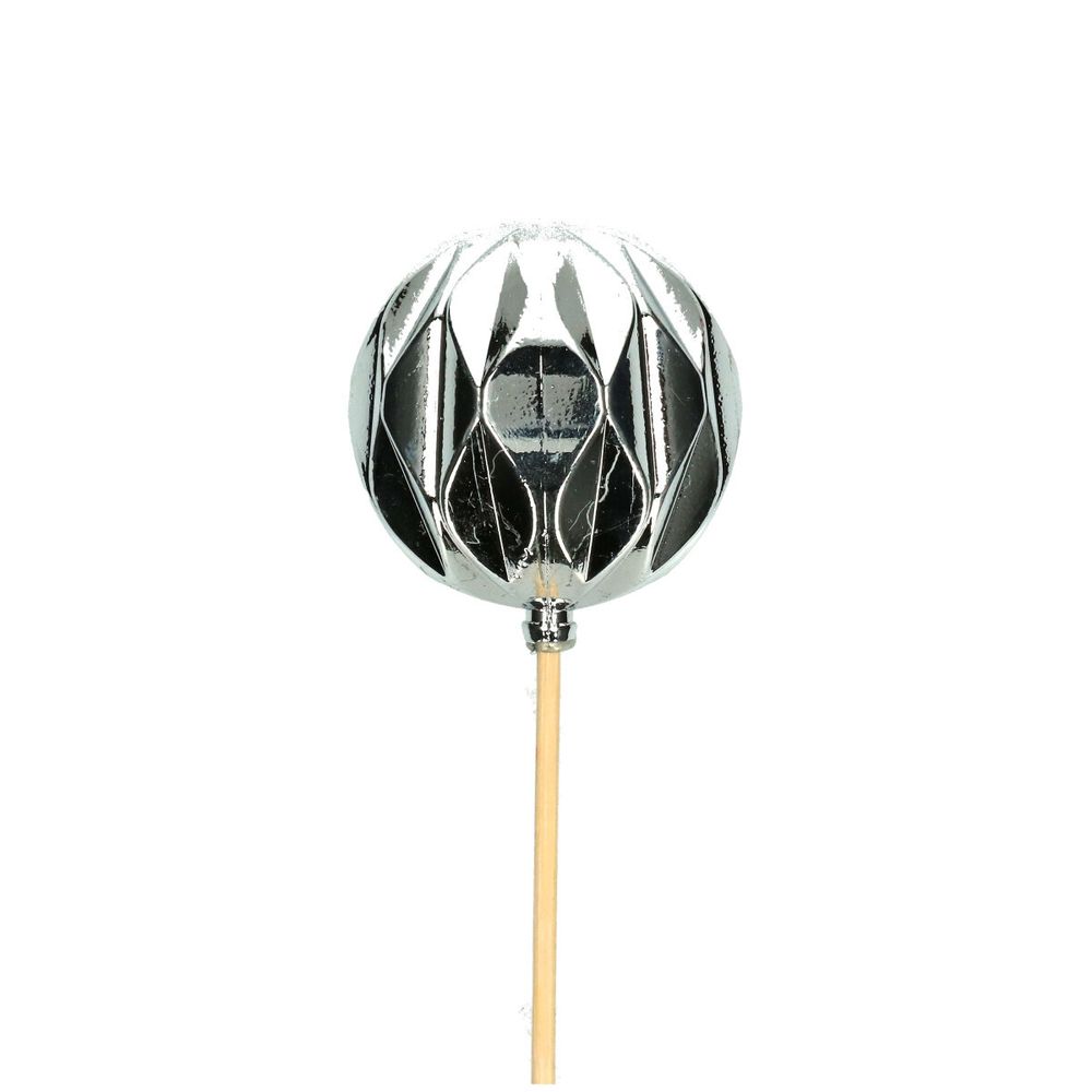 Kugel auf Stab silber D06cm l50cm