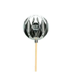 Kugel auf Stab silber D06cm l50cm