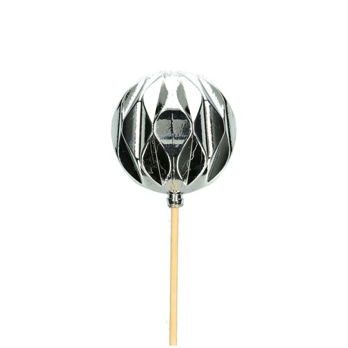 Kugel auf Stab silber D06cm l50cm