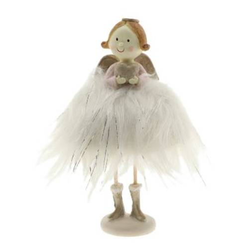 Engel Laila weiss D11cm H21cm
