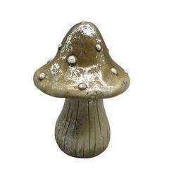 Deko Pilz braun D08.5cm H12.5cm