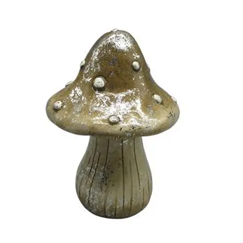 Deko Pilz braun D08.5cm H12.5cm