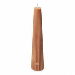Kerze Obelisk beige D04.5cm H25cm 
