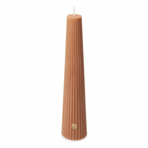 Kerze Obelisk beige D04.5cm H25cm 
