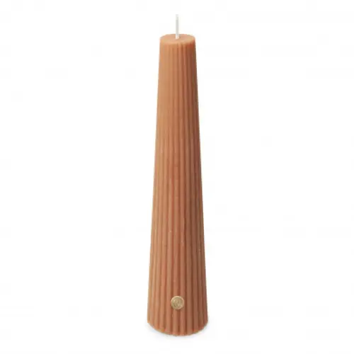 Kerze Obelisk beige D04.5cm H25cm 