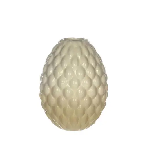 Keramik Vase Bubbles creme D02/08.5cm H11cm