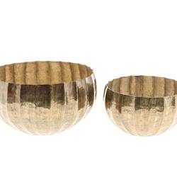 Metall Schalen Fadi 2/Set Messing D39cm H21cm