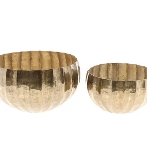 Metall Schalen Fadi 2/Set Messing D39cm H21cm