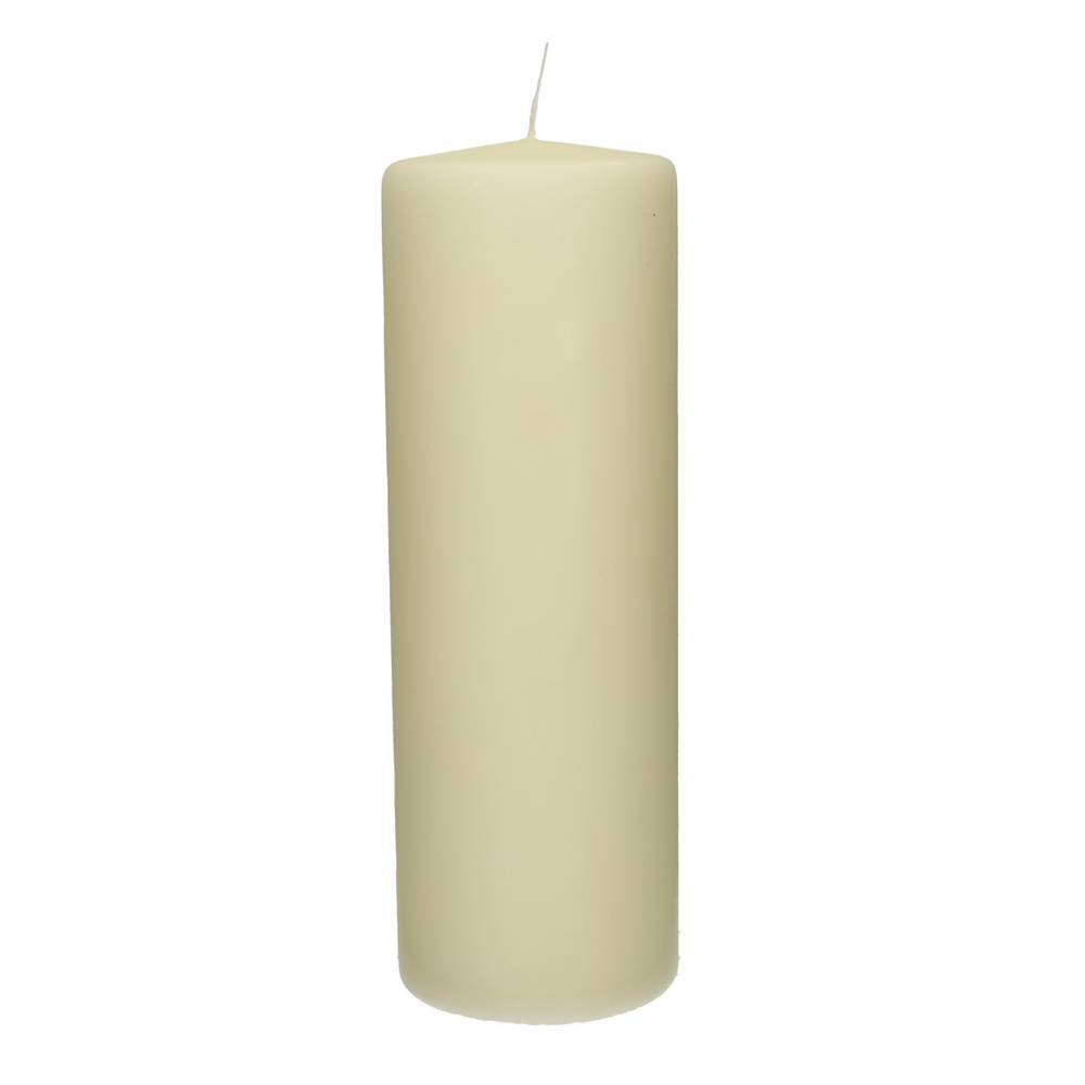Stumpfkerze creme D10cm H30cm