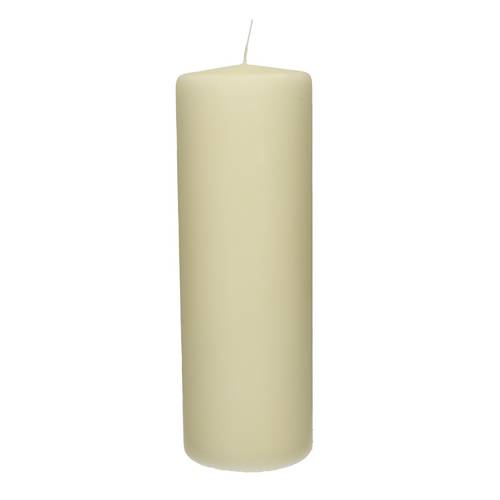 Stumpfkerze creme D10cm H30cm
