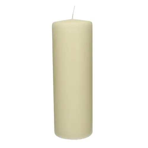 Stumpfkerze creme D10cm H30cm