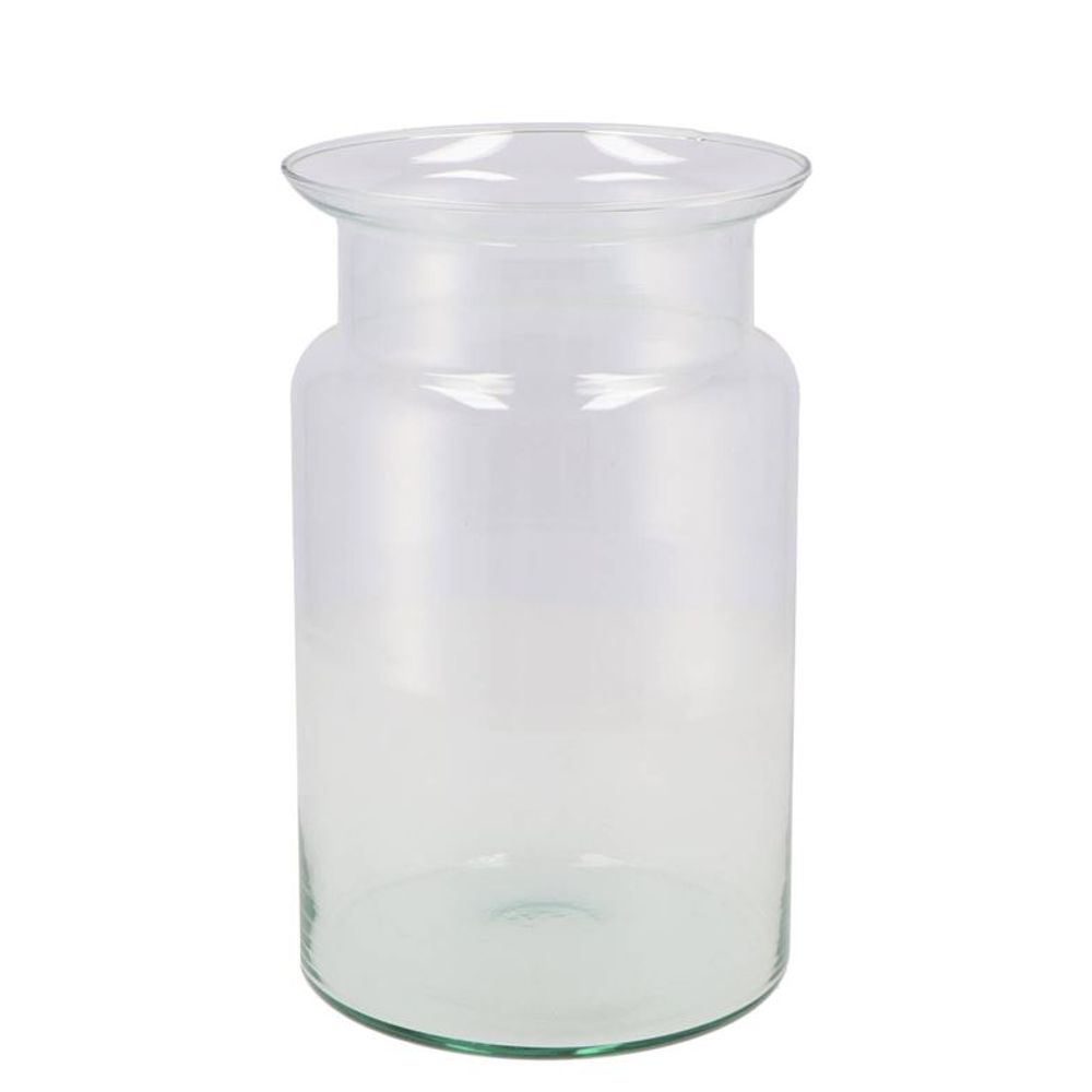 Glas Vase Milchkanne Öko D15cm H25cm