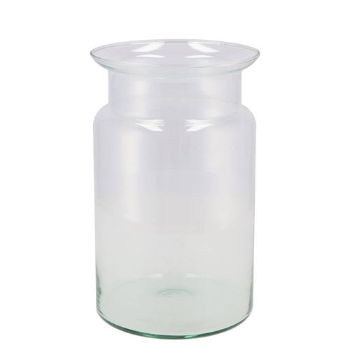 Glas Vase Milchkanne Öko D15cm H25cm