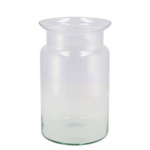 Glas Vase Milchkanne Öko D15cm H25cm