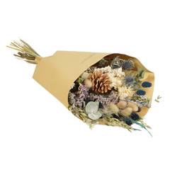 Trockenblumen Strauss Field blau L50cm