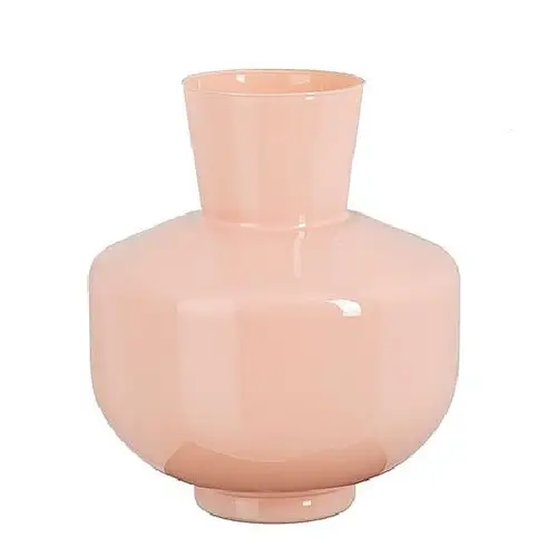 Glas Vase Judy rosa D25cm H29.5cm