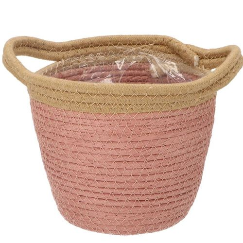 Korb Henkel Tripoli rosa D18cm H16cm