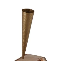 Teelichthalter Spitz gold 4x20cm