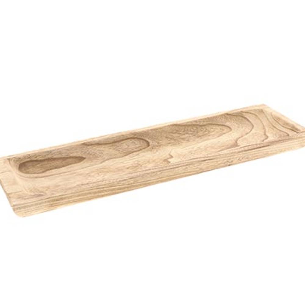 Holz Teller Ligno braun 60x17x04cm