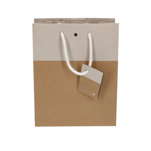 Tasche Gift Bag Duo weiss 10/18x22cm