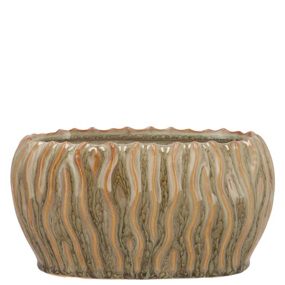 Keramik Schale Finn grün 19x11x11cm