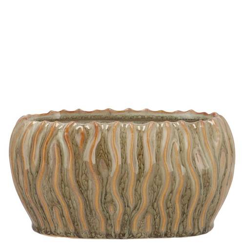 Keramik Schale Finn grün 19x11x11cm