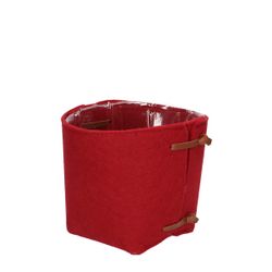 Übertop Filz rot D16cm H14.5cm